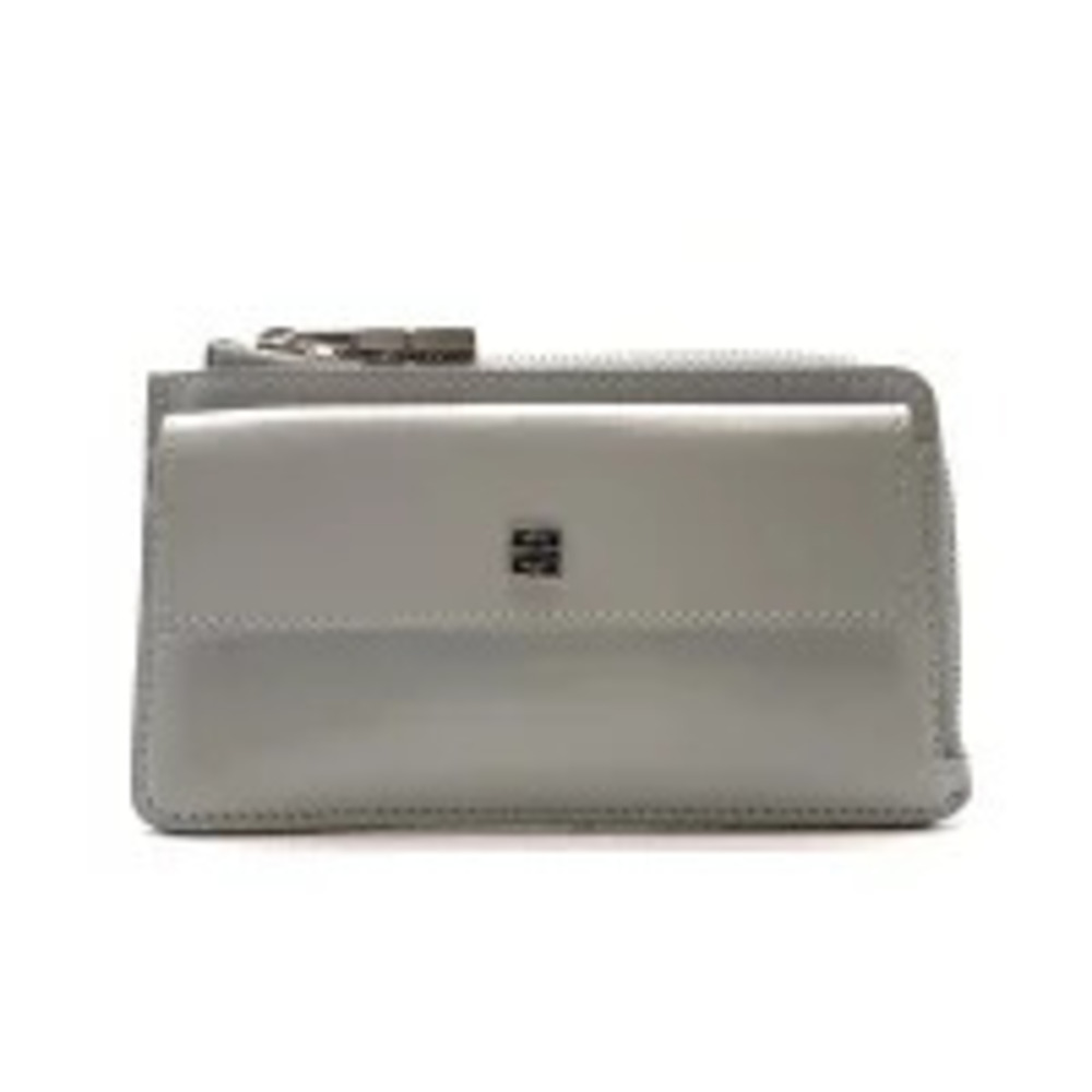 GIVENCHY Card Case coin wallet Purse Holder Fragment Gray Wallet